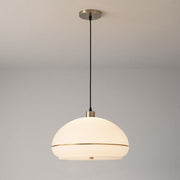 Nova California Morelli 15in 1-Light Pendant | Modern Weathered Brass and White Lucite | Kitchen Island & Dining Room | Model 2115847WB