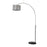 Nova California Marilyn 1Lt 94" Arc Floor Lamp, Chrome/Mylar/Crystal