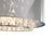 Nova California Marilyn 1Lt 94" Arc Floor Lamp, Chrome/Mylar/Crystal