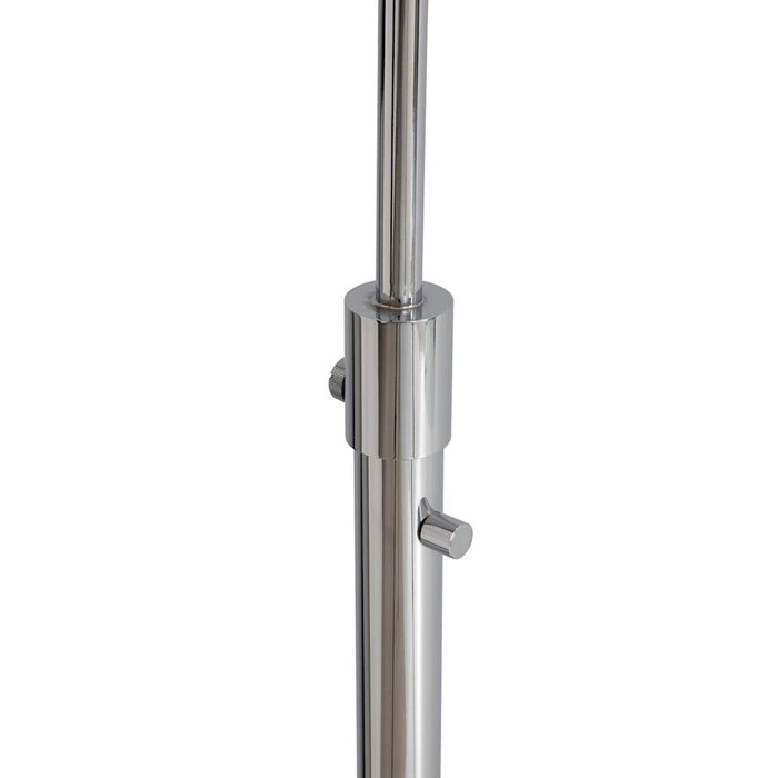 Nova California Marilyn 1Lt 94" Arc Floor Lamp, Chrome/Mylar/Crystal