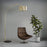 Nova California Marilyn 1Lt 94" Arc Floor Lamp, Brass/Mylar/Crystal