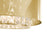 Nova California Marilyn 1Lt 94" Arc Floor Lamp, Brass/Mylar/Crystal