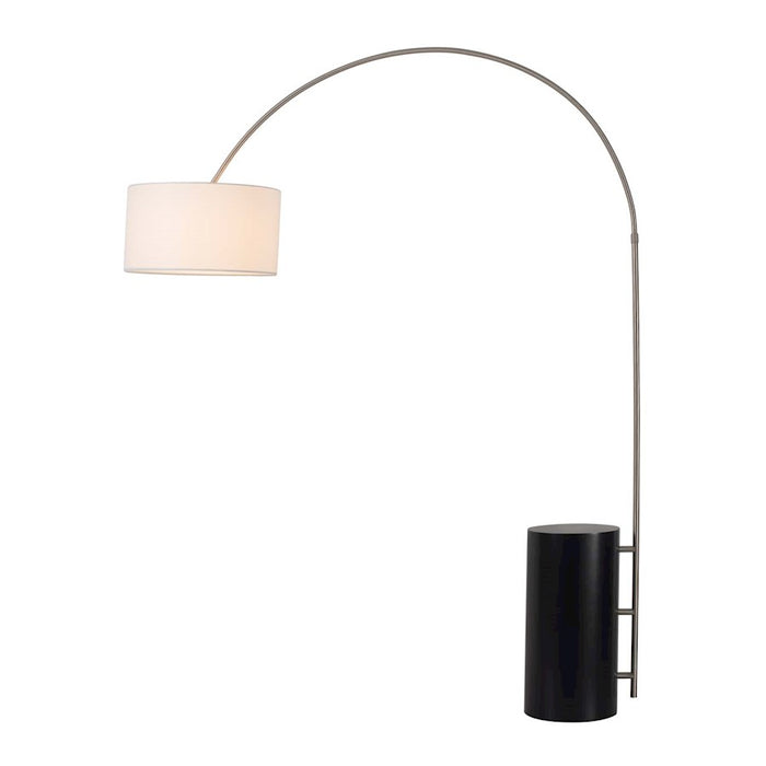 Nova California Palos Verdes 82" Arc Floor Lamp, Brown/Nickel