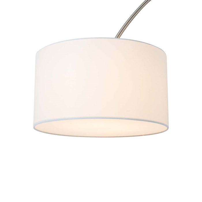 Nova California Palos Verdes 82" Arc Floor Lamp, Brown/Nickel