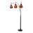 Nova California Mica 3Lt 86" Arc Floor Lamp, Bronze/Mica/Dimmer