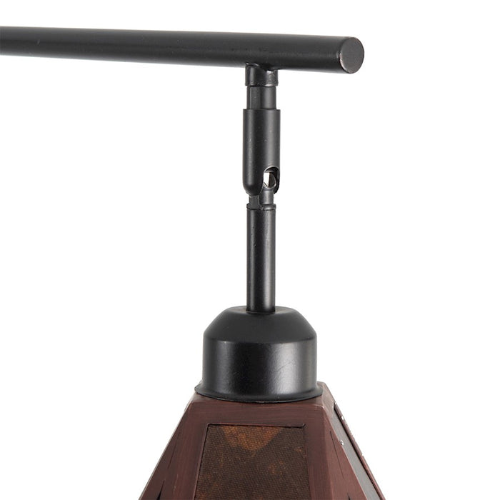 Nova California Mica 3Lt 86" Arc Floor Lamp, Bronze/Mica/Dimmer