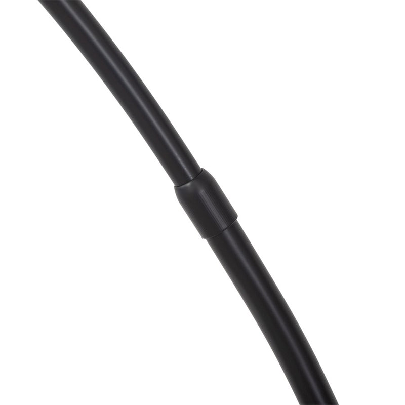 Nova California Redondo 48in 1-Light Arc Floor Lamp | Contemporary Matte Black and Weathered Brass Steel | Living Room & Reading | Model 217727MB