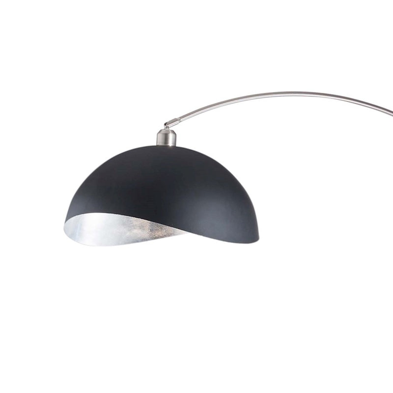 Nova California Orson 3-Light Arc Floor Lamp | Modern Matte Black and Brushed Nickel Glass | Living Room & Den Overhead Light | 84 in | Model 2311062