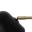 Nova California Culver 3Lt 86" Arc Floor Lamp, Black/Brass/Dimmer