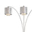 Nova California Marilyn 3Lt 90" Arc Floor Lamp, Chrome/Mylar/Crystal