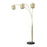 Nova California Marilyn 3Lt 90" Arc Floor Lamp, Brass/Mylar/Crystal