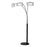 Nova California Amarillo 3 Light Arc Lamp, Matte Black/White - 234349BN