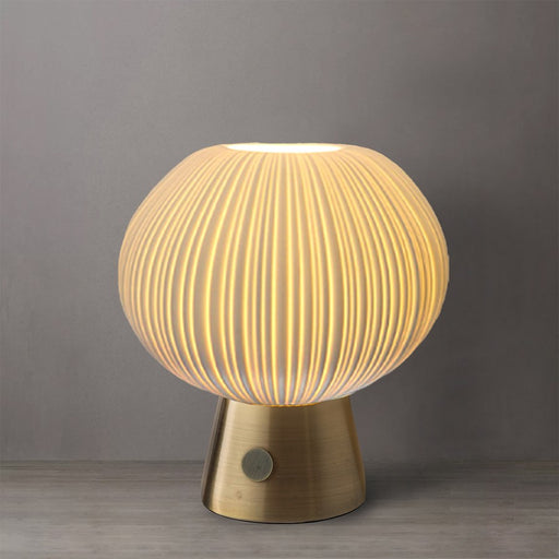 Nova of California Bone Porcelain 1Lt Table Lamp, Brass/Natural - 2710801WB