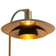 Nova California Rancho Mirage 20in Wall Sconce | Mid-Century Weathered Brass and Matte Black Steel | Living Room & Bedroom | Model 3010824WB
