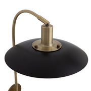Nova California Rancho Mirage 20in Wall Sconce | Mid-Century Weathered Brass and Matte Black Steel | Living Room & Bedroom | Model 3010824WB