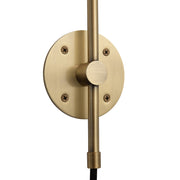 Nova California Rancho Mirage 20in Wall Sconce | Mid-Century Weathered Brass and Matte Black Steel | Living Room & Bedroom | Model 3010824WB