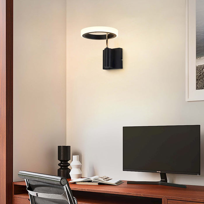 Nova California Aerial Hardwired 9" LED Wall Sconce, Brass