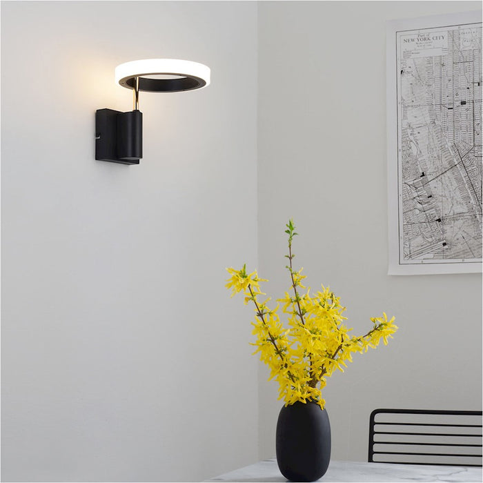 Nova California Aerial Hardwired 9" LED Wall Sconce, Brass