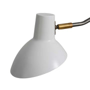 Nova California Swing 24in 1-Light Wall Sconce | Mid-Century Gunmetal White Steel | Bedroom & Reading Nook | 7 x 24 x 10 in | Model 3011631GMW