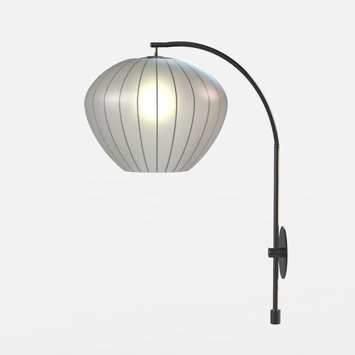 Nova of California Bloom 1 Light Wall Sconce, Black Nickel/White - 3012806BN