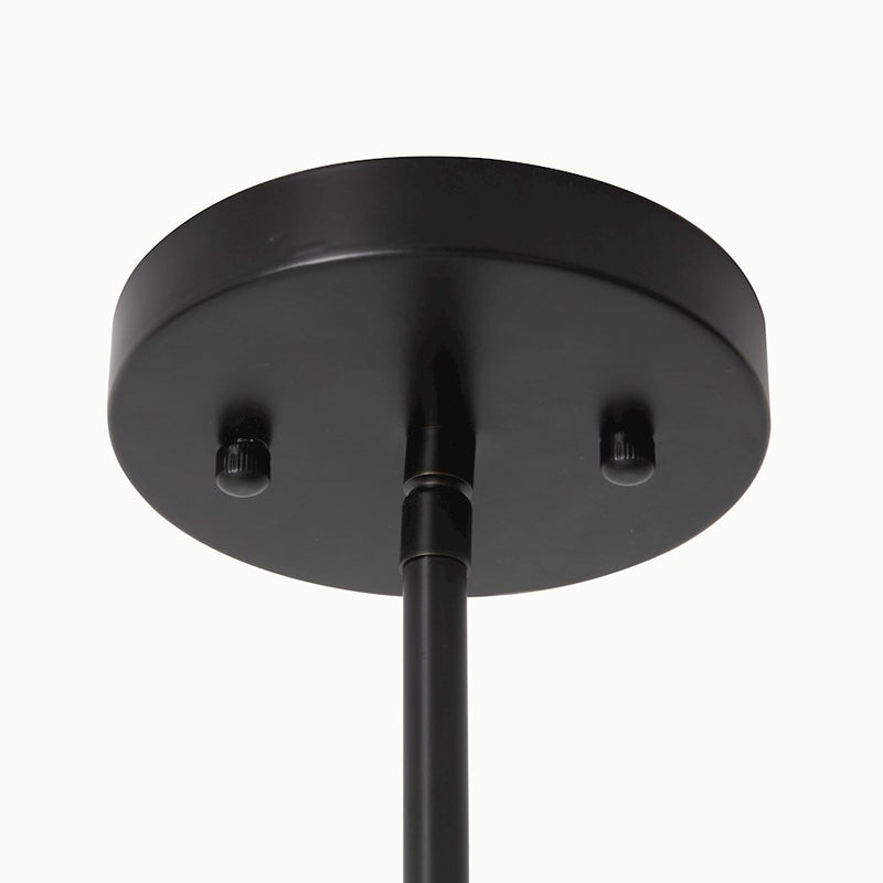 Nova California Lodi 13in 1-Light Pendant | Mid-Century Matte Black Steel and Walnut Wood with Hammered Gold Leaf Interior | Model 3110500MB