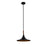 Nova California Lodi 1 Light 13" Pendant, Black/Walnut/Black/Gold