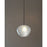Nova of California Bloom 1 Light Pendant, Black Nickel/White - 3110800BN