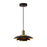 Nova California Rancho Mirage 1 Light 15" Pendant, Black/Brass/Black - 3110824MB