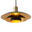 Nova California Rancho Mirage 1 Light 15" Pendant, Black/Brass/Black