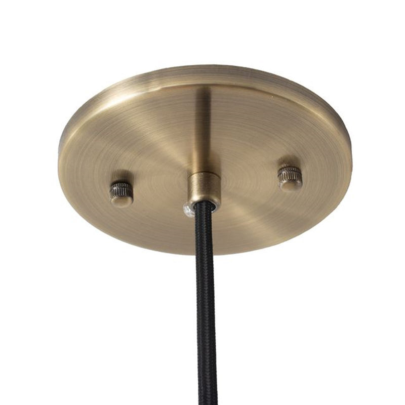 Nova California Tambo 10in 1-Light Pendant | Mid-Century Dark Walnut Wood and Weathered Brass Steel | Kitchen Island & Dining Room | Model 3110832DW