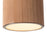 Nova California Tambo 1 Light Pendant, Natural Ash Wood/Brass/White