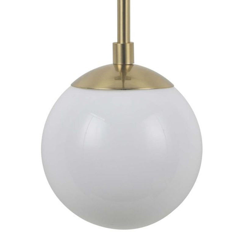Nova California Duo 22in 2-Light Wall Sconce | Contemporary Brushed Brass and White Opal Glass | Bedroom & Hallway Accent | Model 3111604BB