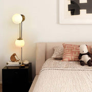 Nova California Duo 22in 2-Light Wall Sconce | Contemporary Brushed Brass and White Opal Glass | Bedroom & Hallway Accent | Model 3111604BB
