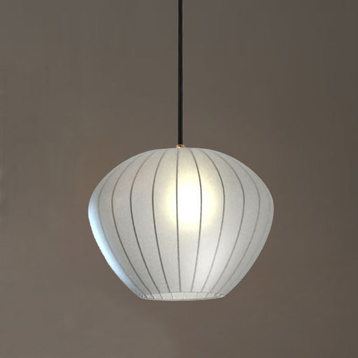 Nova of California Bloom 1 Light Swag Pendant, Black Nickel/White - 3112806BN