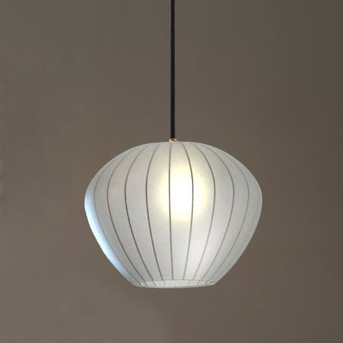 Nova of California Bloom 1 Light Swag Pendant, Black Nickel/White - 3112806BN