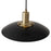 Nova California Rancho Mirage 1 Light 19" Pendant, Black/Brass/Black