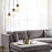 Nova California Sunset 3Lt 27" Pendant Lamp, Brass/Walnut/White