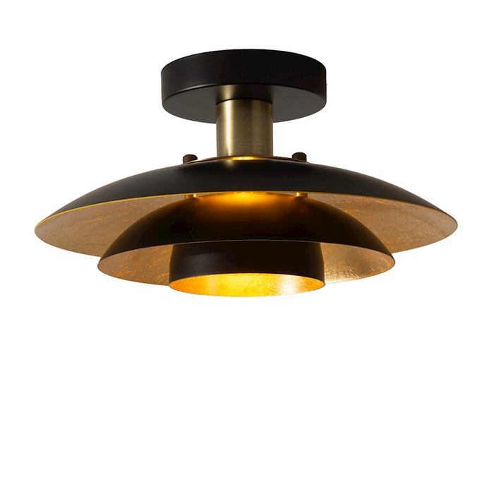 Nova California Rancho Mirage 1 Light Flush Mount, Black/Brass/Gold - 3610824MB