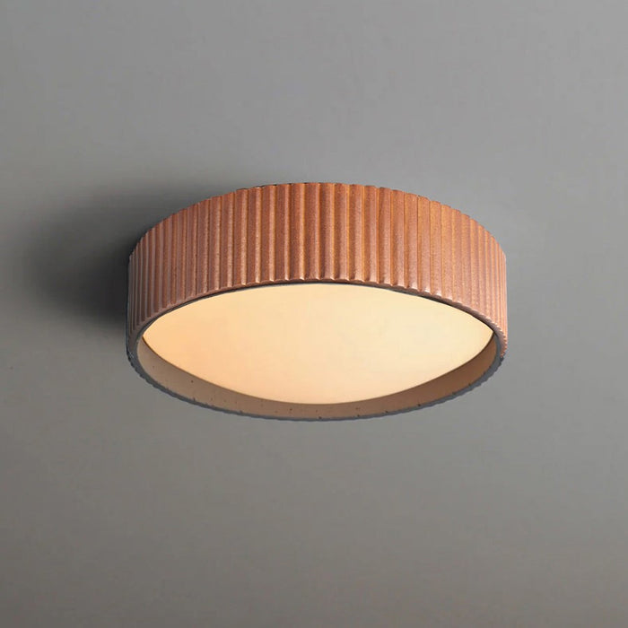 Nova of California Tambo 1Lt 10" Flush Mount, Brass/Walnut - 3610832W