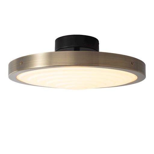 Nova California Redondo 1 Light Flush Mount, Black/Black/Gold/Leaf - 3617727MB