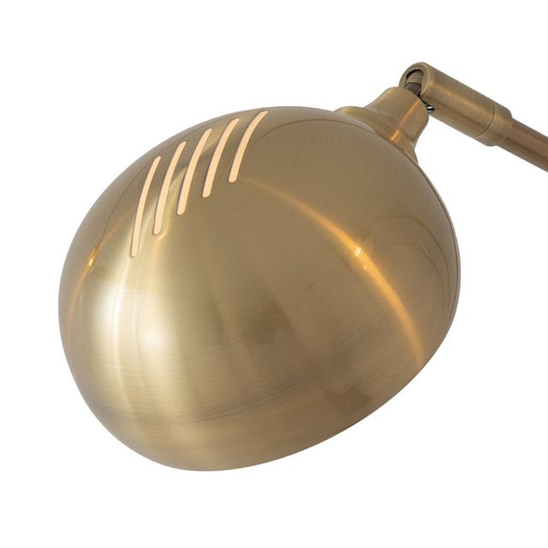 Nova California Mushroom 85in 5-Light Arc Floor Lamp | Contemporary Weathered Brass and Black Nickel Steel | Living Room & Reading | Model 4035WB