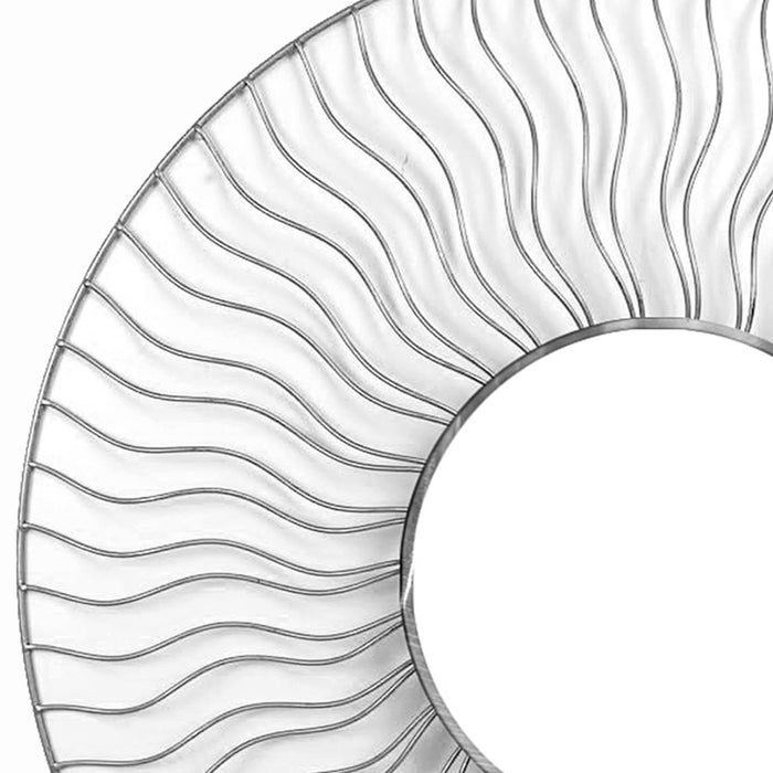 Nova California Sunburst 36" Round Wall Mirror/Set of 2, Nickel