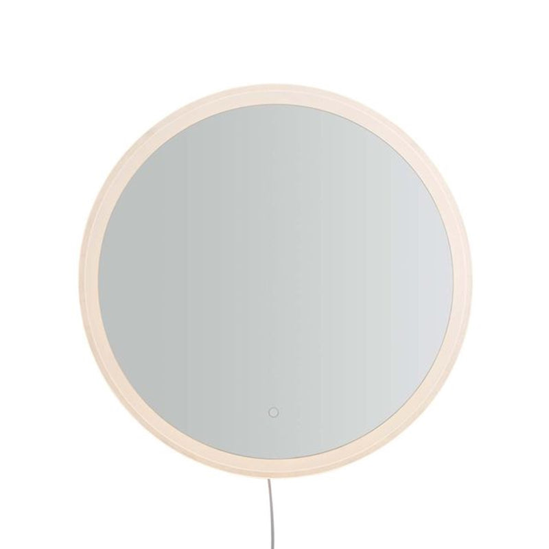 Nova California Super Star 30in Round LED Mirror | Chrome Glass Frame | Entryway & Bathroom Vanity | 30 x 30 x 30 in | Model 4111728