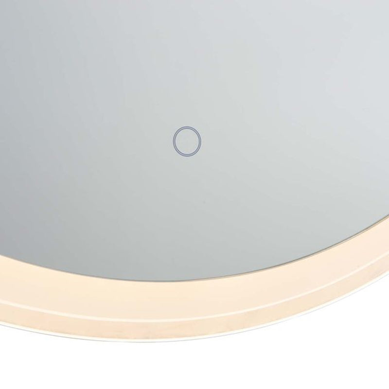 Nova California Super Star 30in Round LED Mirror | Chrome Glass Frame | Entryway & Bathroom Vanity | 30 x 30 x 30 in | Model 4111728