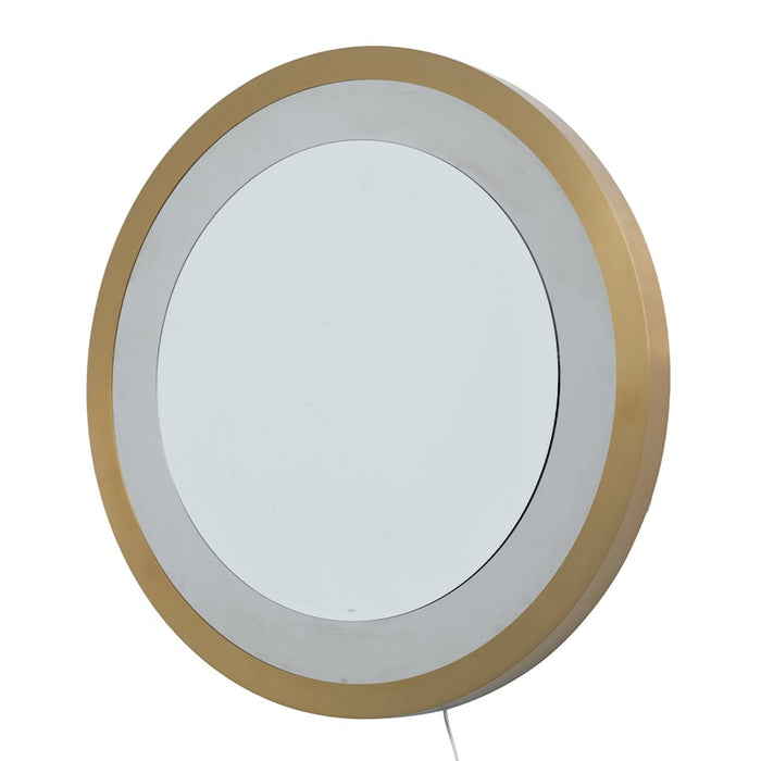 Nova California Starfall Vanishing Infinity LED Mirror, Brass