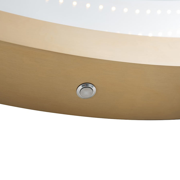 Nova California Starfall Vanishing Infinity LED Mirror, Brass