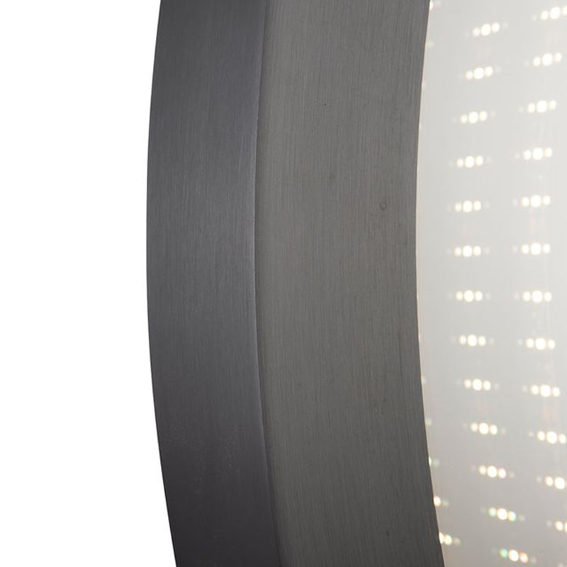 Nova California Starfall 39in Round LED Mirror | Mid-Century Gunmetal Glass | Living Room & Entryway Accent | 39 x 39 x 2 in | Model 4111810GM