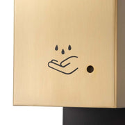 Nova California Luxe 54in Touchless Hand Sanitizer Dispenser | Contemporary Brushed Brass Steel | Entryway & Lobby | 25,000 Uses | Model 7020545BB