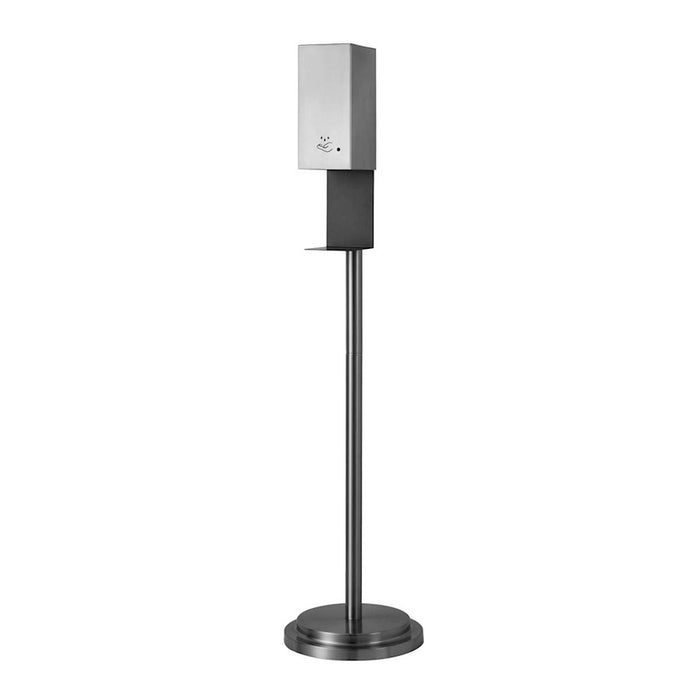Nova California Luxe Floor 54" Hand Sanitizer Dispenser, Nickel