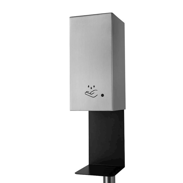Nova California Luxe Floor 54" Hand Sanitizer Dispenser, Nickel